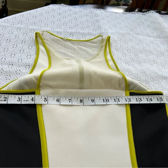 GUESS dress, size 4 in Navy, white and apple green - Picture 3 of 6